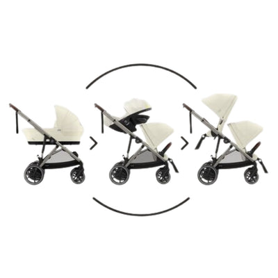 Carrinho De Bebê Cybex E-Gazelle S Almond Beige (Taupe Frame) - Mais de 20 Configurações